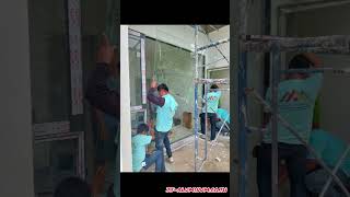 งานบ้านพักอาศัยสองชั้น ชุดประตูหน้าต่าง