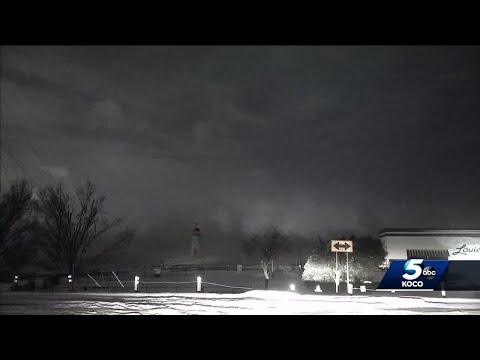 Looking at just how frigid Oklahoma is right now