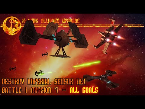 X-wing Alliance Upgrade - Battle 1 - Mission 7 - ALL GOALS - Destroy Imperial Sensor Net