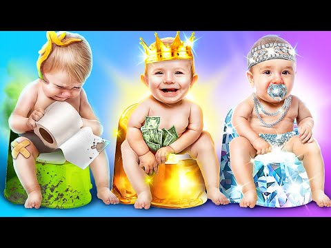 Rich vs Broke vs Crazy Rich Babysitter