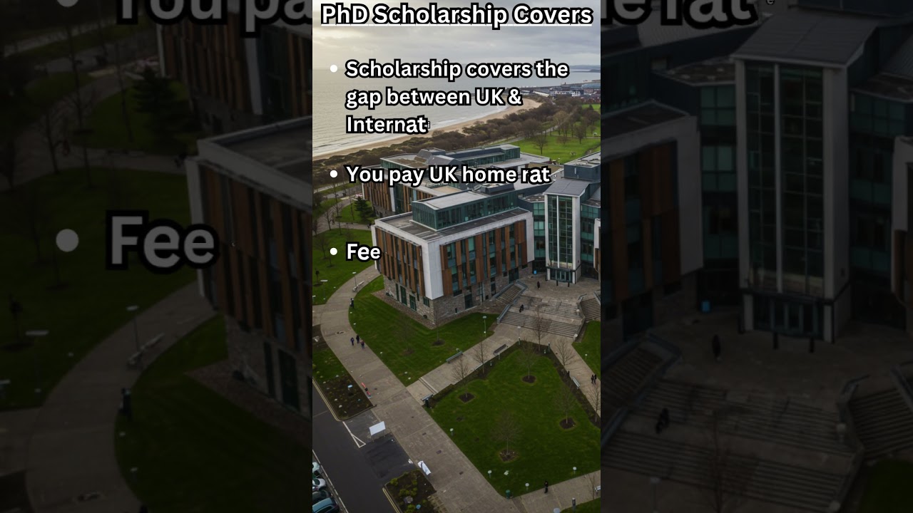 2025/26 Swansea University International Postgraduate Research Excellence Scholarship, UK #shorts