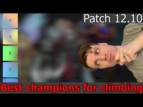 Who are the BEST champions to climb with for smart and handsome people tier list | Patch 12.10