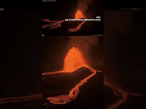 Lava spouts up inside Hawaii’s Kilauea volcano