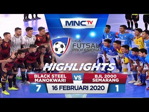 BLACK STEEL MANOKWARI VS BJL 2000 SEMARANG (FT: 7-1) - Highlights Liga Futsal Profesional 2020