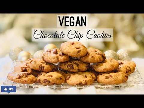 Easy steps and simple ingredients to prepare the most delicious VEGAN chocolate chips cookies 😋🍪!!