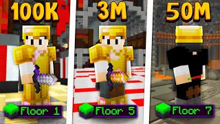 Doing Every Dungeons Floor with a Budget (Hypixel Skyblock)