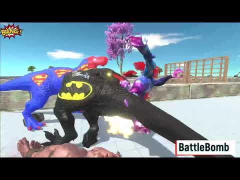 DINOSAURS JUMPS INTO POLAR BEAR WORLD - Animal Revolt Battle Simulator👑🔥🔥👑🔥🔥👑🔥👑🔥👑