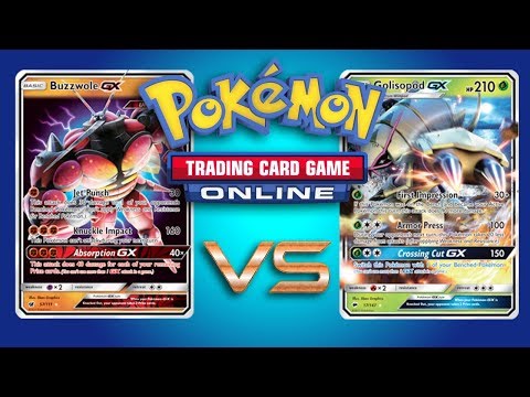 Buzzwole GX / Lycanroc GX vs Zoroark GX / Golisopod GX - Pokemon TCG Online Gameplay