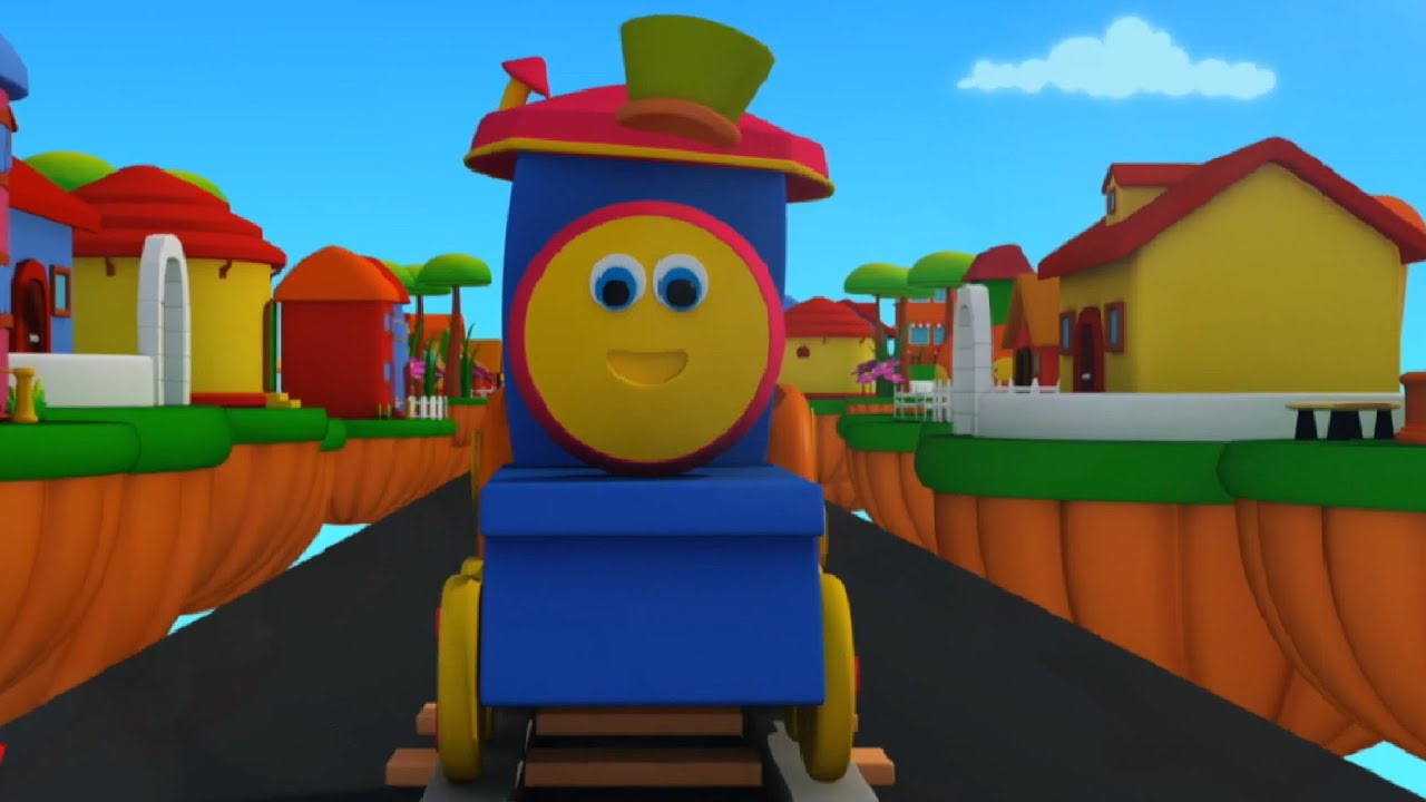 列車のボブ 電車に乗る車輪 + もっと 教育的な歌 中国語で