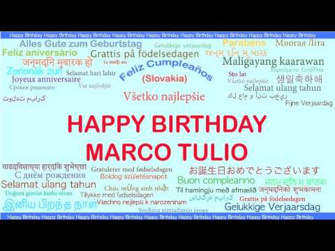 MarcoTulio   Languages Idiomas - Happy Birthday