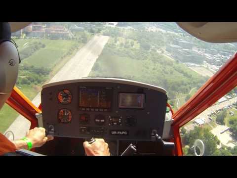 A32 cockpit view of demo flight at Picnik Malopolski Krakow 2017