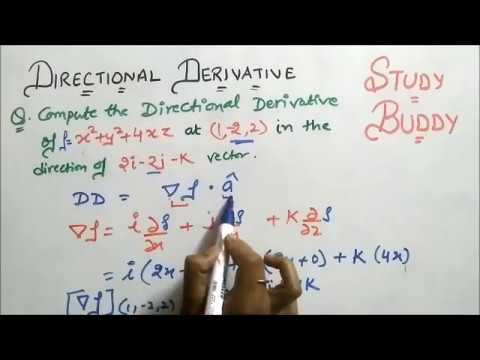 Derivative & Directional Derivative - Concept With Numericals || Vector Calculus