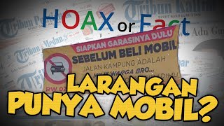 Hoax or Fact: Larangan Punya Mobil jika Tak Punya Garasi?