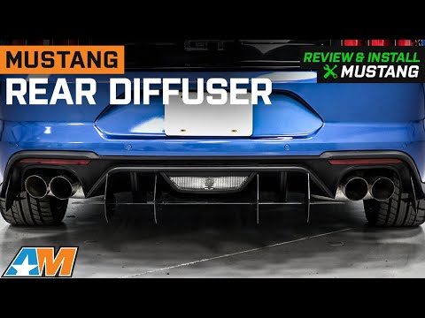 2018-2023 Mustang Rear Diffuser; Matte Black Review & Install