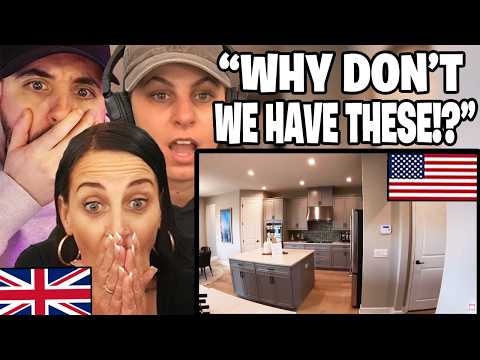 British Family Gets Jelous Reacting to An American House Tour!