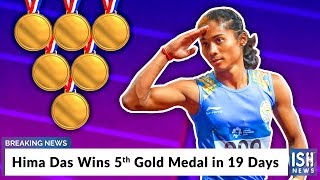 Hima Das Wins 5th Gold Medal in 19 Days