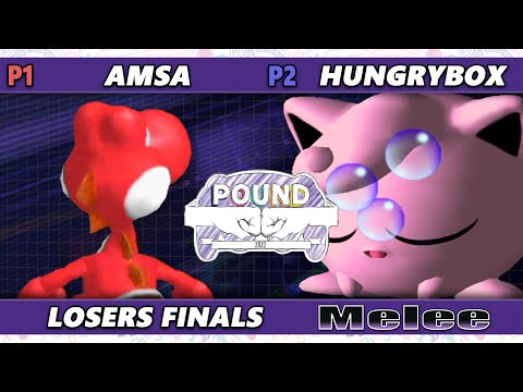 Pound 2022 Losers Finals - Hungrybox (Jigglypuff) Vs. aMSa (Yoshi) SSBM Smash Melee Tournament