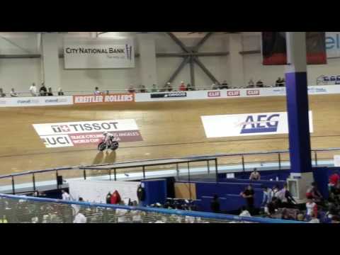 World Cup LA 2017 - Kristina Vogel's flying 200m new track record 10.896s