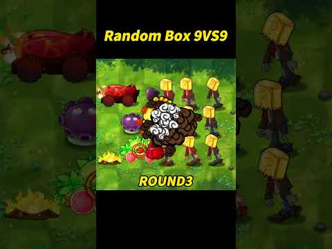 PVZ 1 Fusion Challenge! 9 Plant Boxes vs 9 Zombie Boxes#pvz #plantsvszombies #pvzchallenge