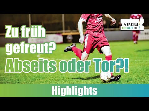 Zu früh gefreut? War das Abseits oder ein Tor? DJK St. Matthias Trier - TuS Schillingen