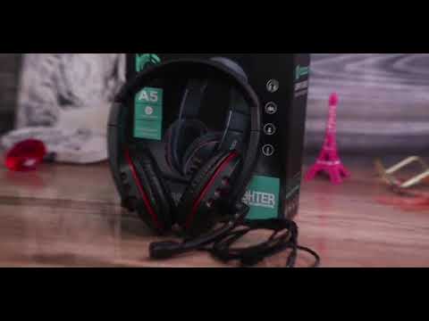 Tucci A5 Fighter Super Bass Stereo Headphone With Mic ( Not Wireless/Bluetooth )