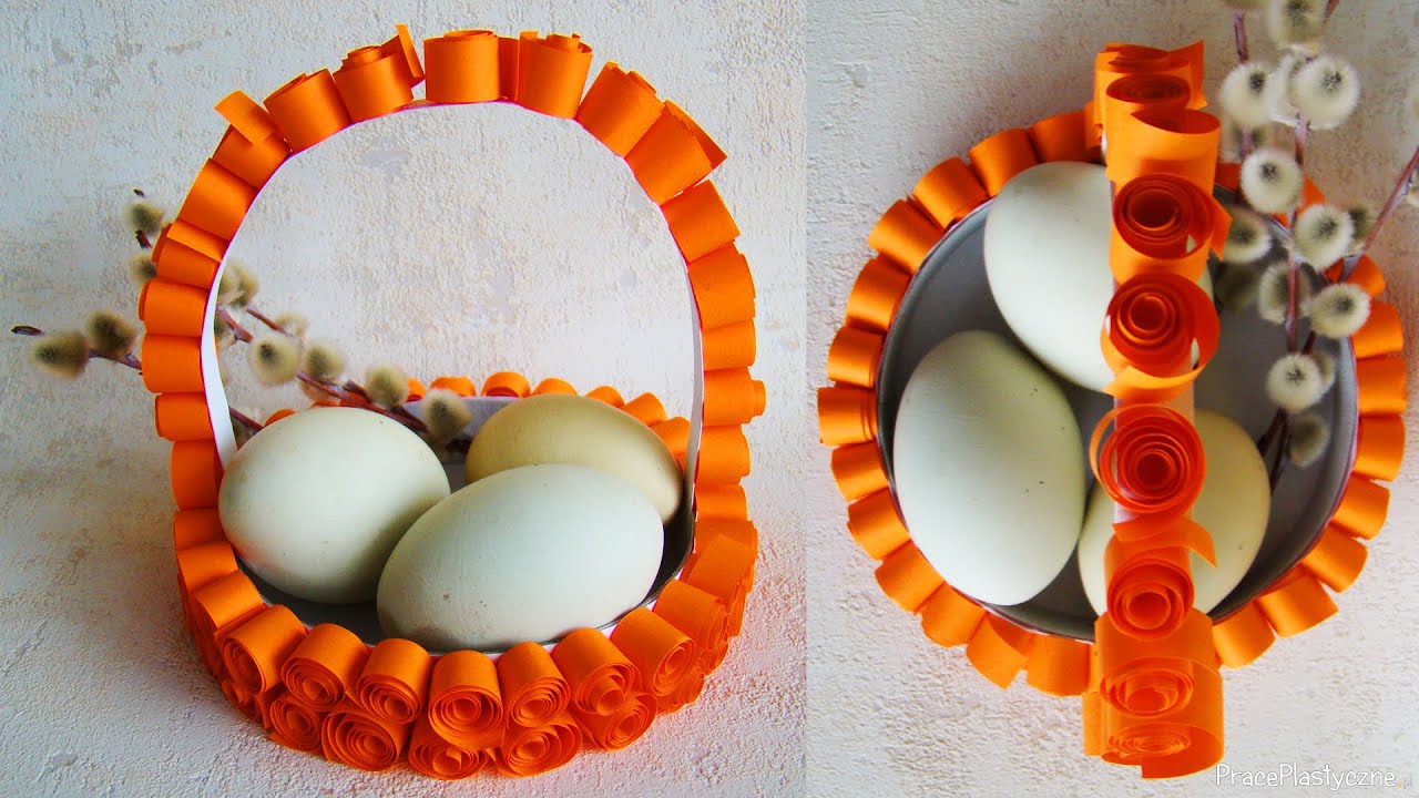 Jak zrobić papierowy koszyczek wielkanocny?