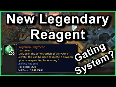 New Legendary Reagent : Progenian Fragment | Shadowlands Patch 9.1 Overview