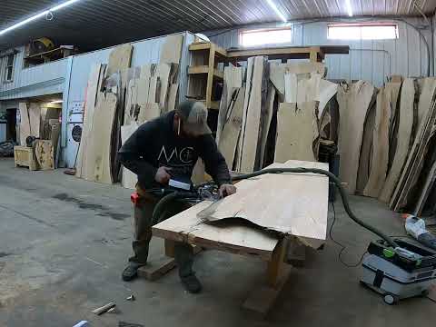 How to join live edge slabs with festool track saw and domino