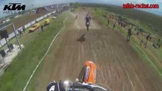 preview picture of video 'Motocross Giannitsa 2013 - Greece - Frozen KTM Hellas Official Driver Race 2'