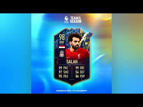 Salah TOTS Card & Official Stats - FIFA 22 Premier League Team of the season