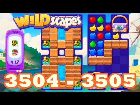Wildscapes Level 3504 - 3505 HD Walkthrough 3 match puzzle | gameplay | android | ios | GameGo Game
