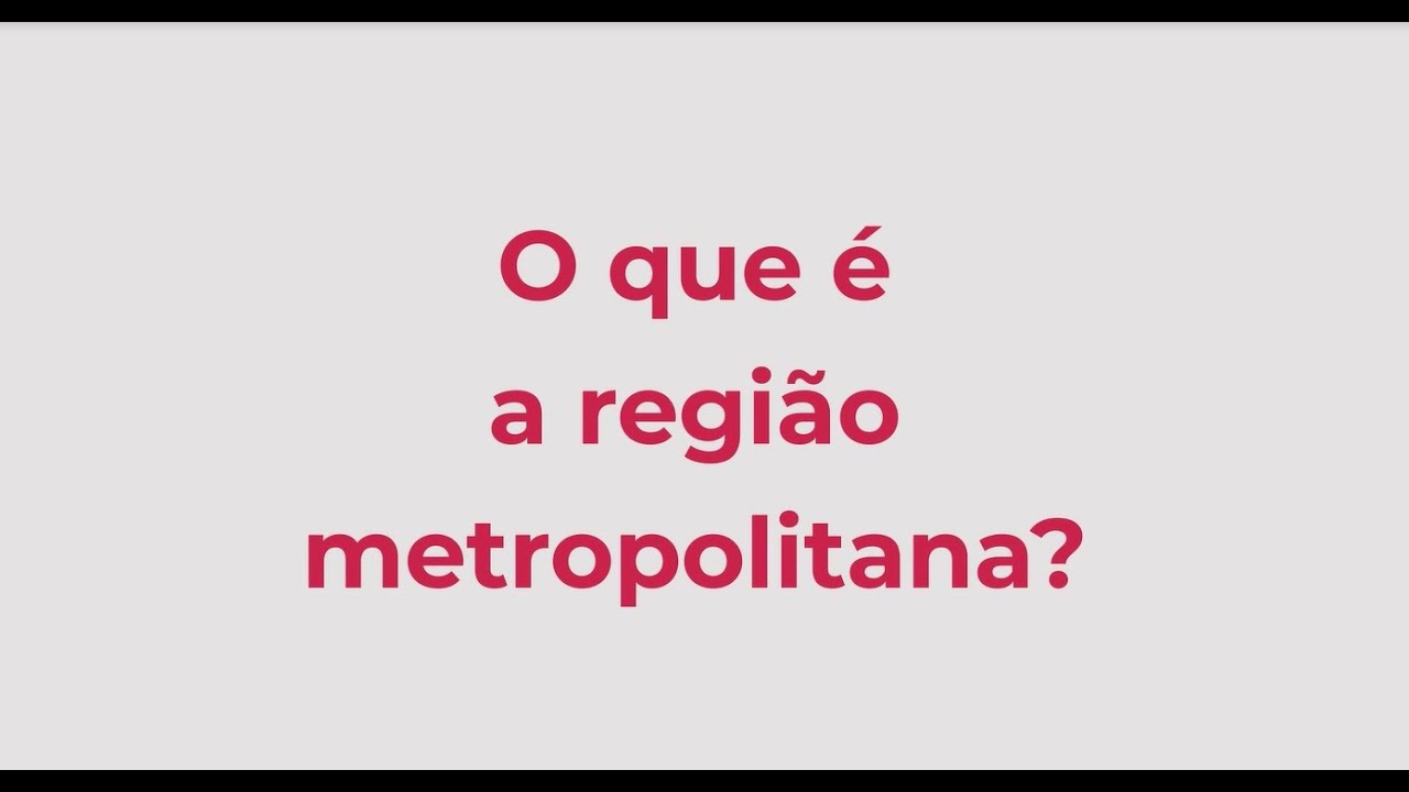 ARMVA Responde - O que é região metropolitana