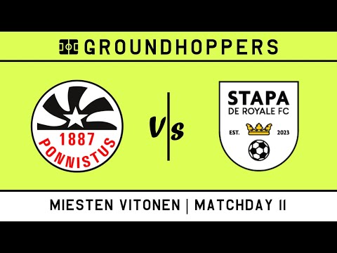 [Miesten Vitonen] Ponnistus/2 vs StaPa De Royale | 07/08/2025 | 1-1 (0-0)