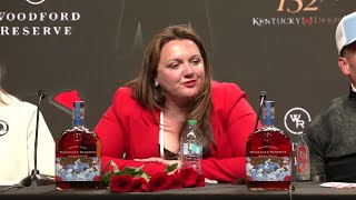Trainer Cherie DeVaux talks after Golden Tempo wins 152nd Kentucky Derby
