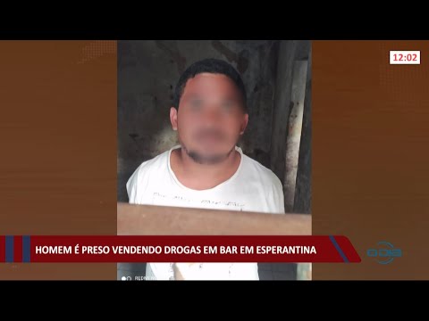 Homem é preso vendendo drogas em bar na cidade de Esperantina 22 06 2021