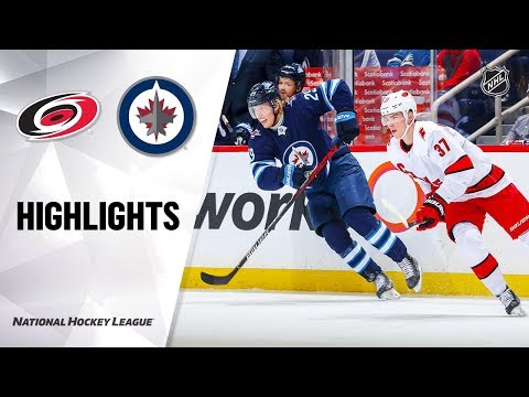 NHL Highlights | Hurricanes @ Jets 12/17/19