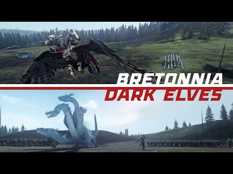 BRETONNIA Rides Out Against DARK ELVES | Total War: Warhammer 2 | Total Cinematic War