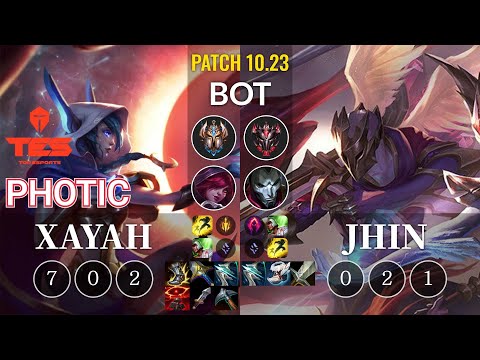 TES Photic Xayah vs Jhin Bot - KR Patch 10.23