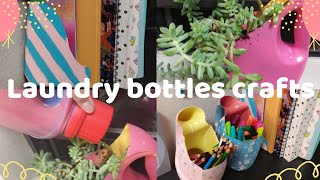 Reuse your laundry bottles in a creative way