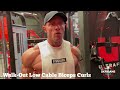 Walk-Out Low Cable Biceps Curls