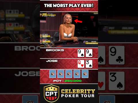 The WORST Poker Play That You Will EVER See! #shorts #pokershorts #poker