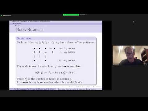 Distribution of partition statistics in arithmetic progressions by Ken Ono