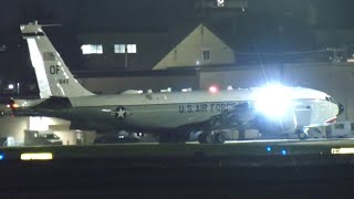 RC135U CombatSent YOKOTA AirBase Tokyo 横田基地に着陸 コンバットセント U.S.AirForce 55WG 82RS 64-14849