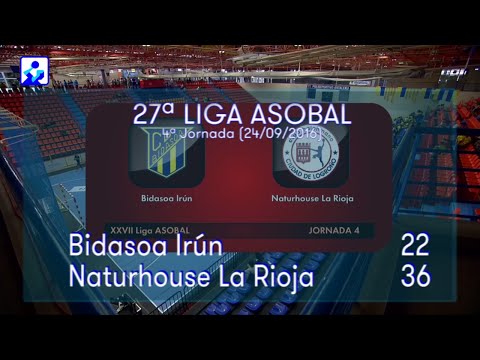 LIGA ASOBAL J04 Bidasoa Irún - Naturhouse La Rioja 22 - 36