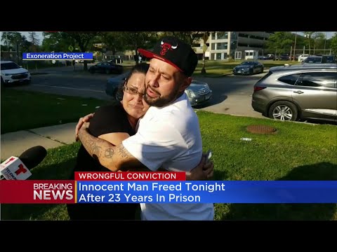 Exonerated man freed after 23 years in prison for murder he didn't commit