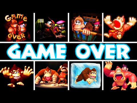 Evolution of Deaths & Game Over Screens in Donkey Kong Games (1981-2025)