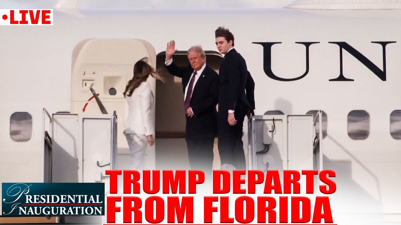 LIVE: President-elect Trump travels to Washington, DC ahead of inauguration |Florida | USA | America