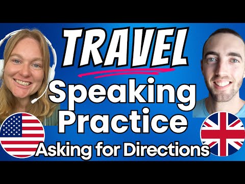 How to Ask for and Give Directions in Spoken English Learning Videos Speaking Practice - UK US