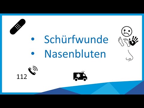 Erste Hilfe: Schürfwunden, Nasenbluten