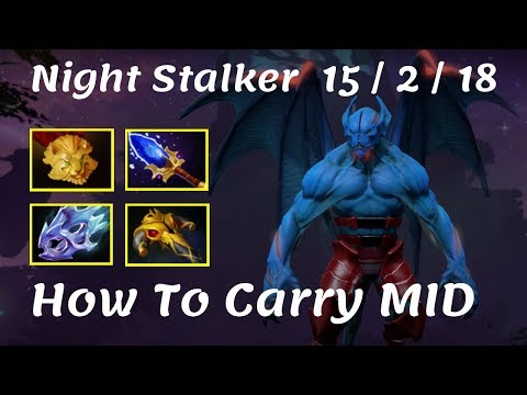 Night Stalker - How to Carry MID as NS Gameplay Dota 2 7.22g